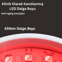 Kırmızı Işık Terapi Maskesi 630nm Dalga Boyu