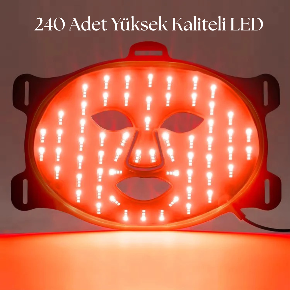 Kırmızı Işık Terapi Maskesi 630nm Dalga Boyu